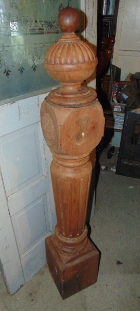 Antique Newel Post Stripped
