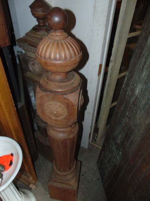 Antique Newel Post Stripped