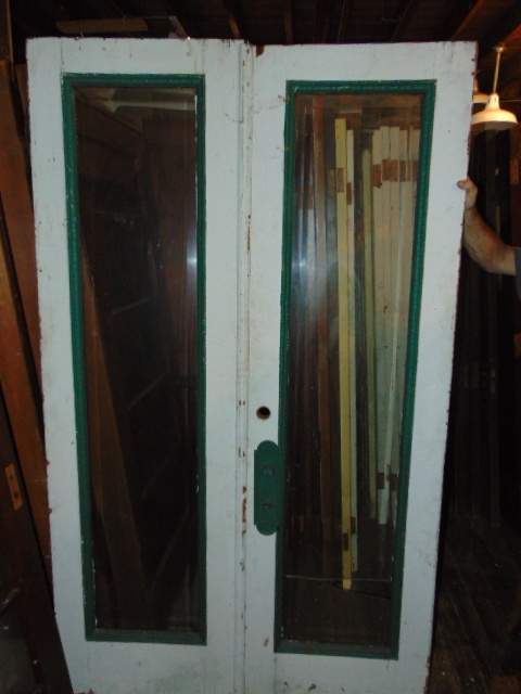 Antique Double Exterior Glass Doors