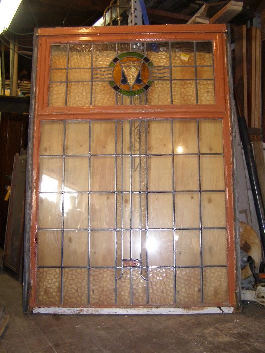 Art Deco Antique Stained Glass Window