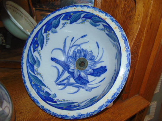 Antique Decorative Sink Bowl Floral Undermount