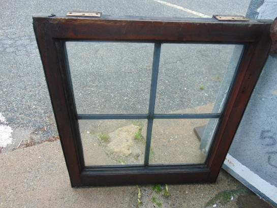 Iron Framed Stained Glass Window