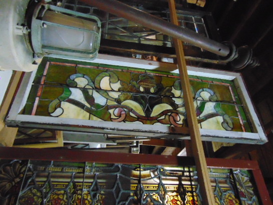 Set of Antique Stained Glass