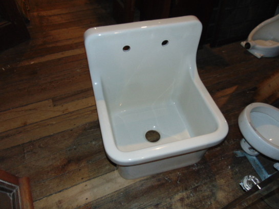 Early Marble Console Sink Antique Wooden Legs
