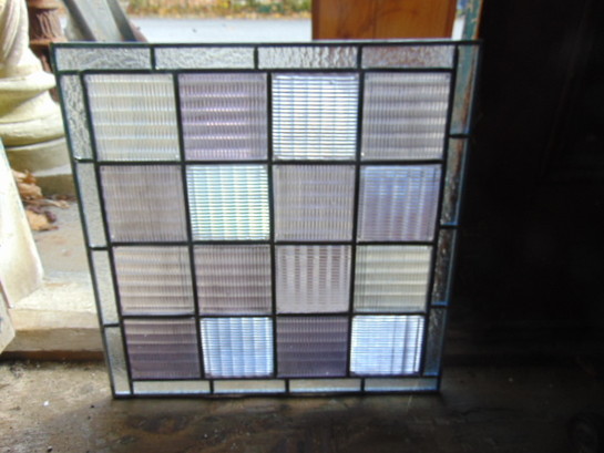 Stained Glass Window Blue Green