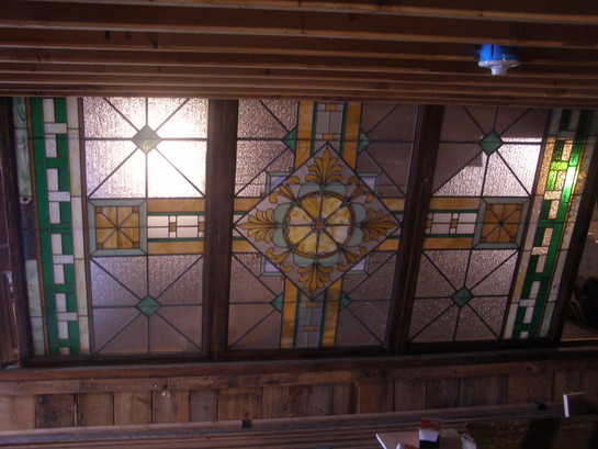 Art Deco Stained Glass Ceiling