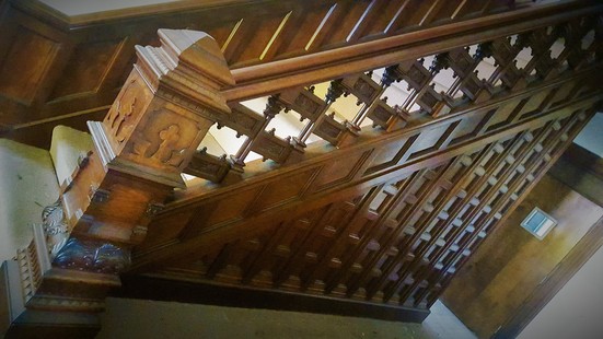 Fantastic Salvaged Walnut Newel Post