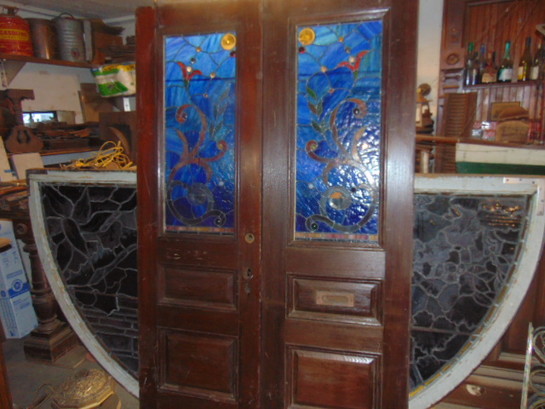 Antique Wavy Glass Front Door